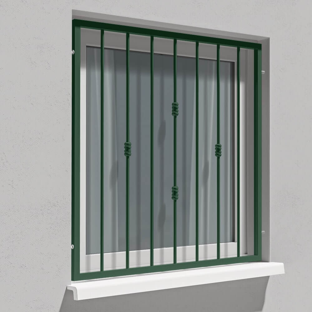 Inferriata Torino verde muschio RAL 6005