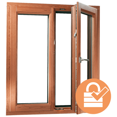 finestra mista in legno-alluminio pi˘ sicura