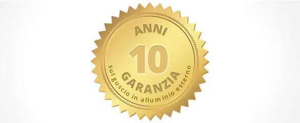 10 anni di garanzia