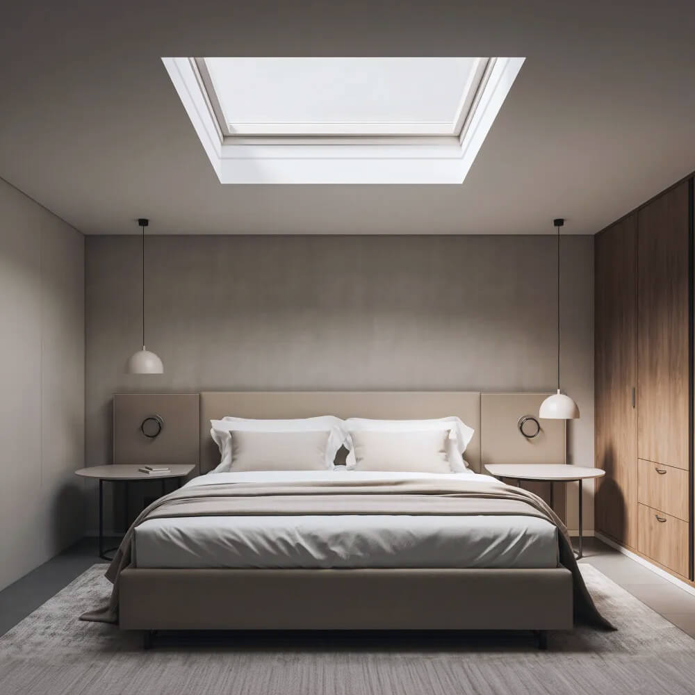 Lucernario camera da letto