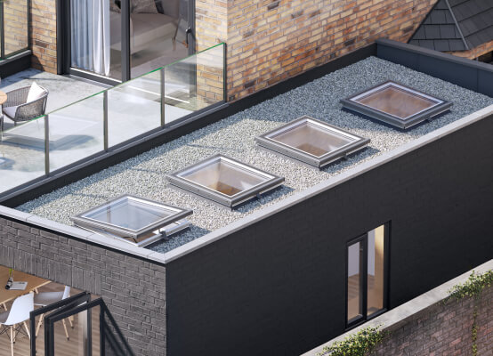 Lucernario per tetti elettrico