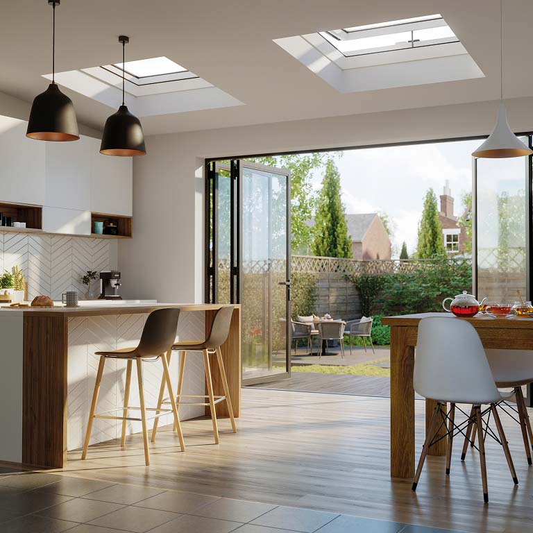 Lucernario elettrico - cucina