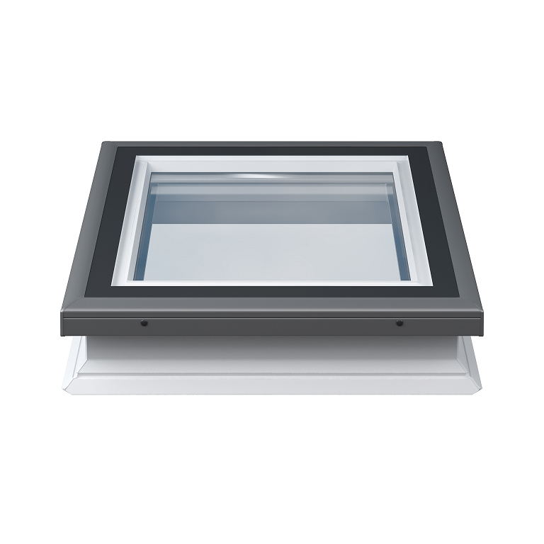 Lucernario fisso con rivestimento in alluminio