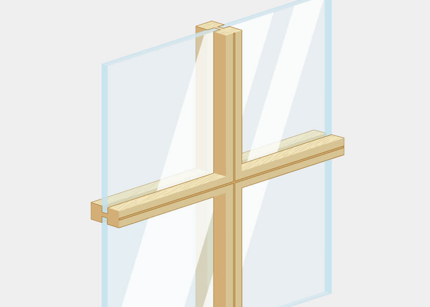 Inglesine per finestra in legno