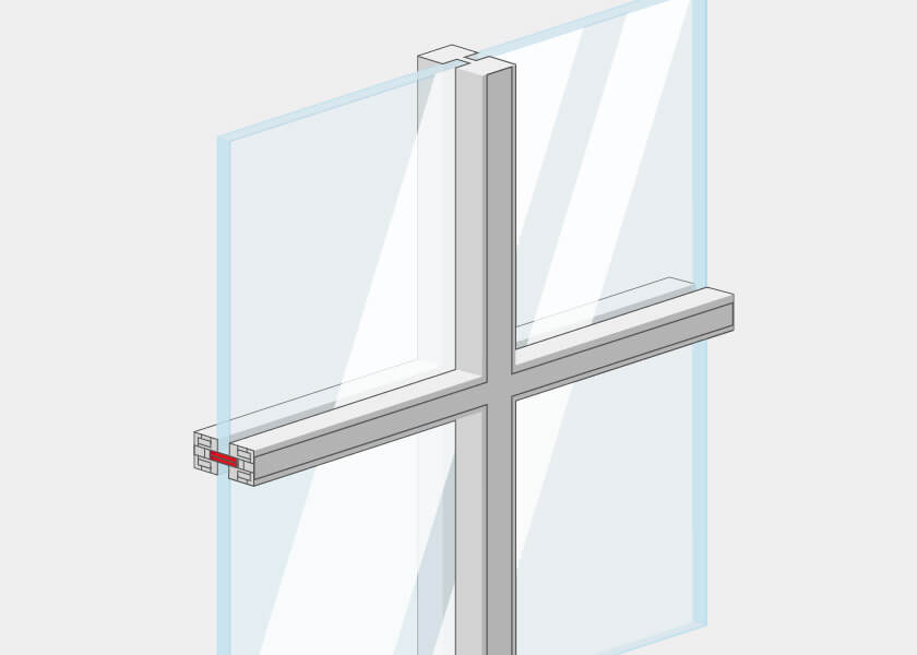 Inglesine per porte scorrevoli a ribalta translati in PVC-alluminio