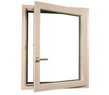 finestra mista in legno-alluminio standard