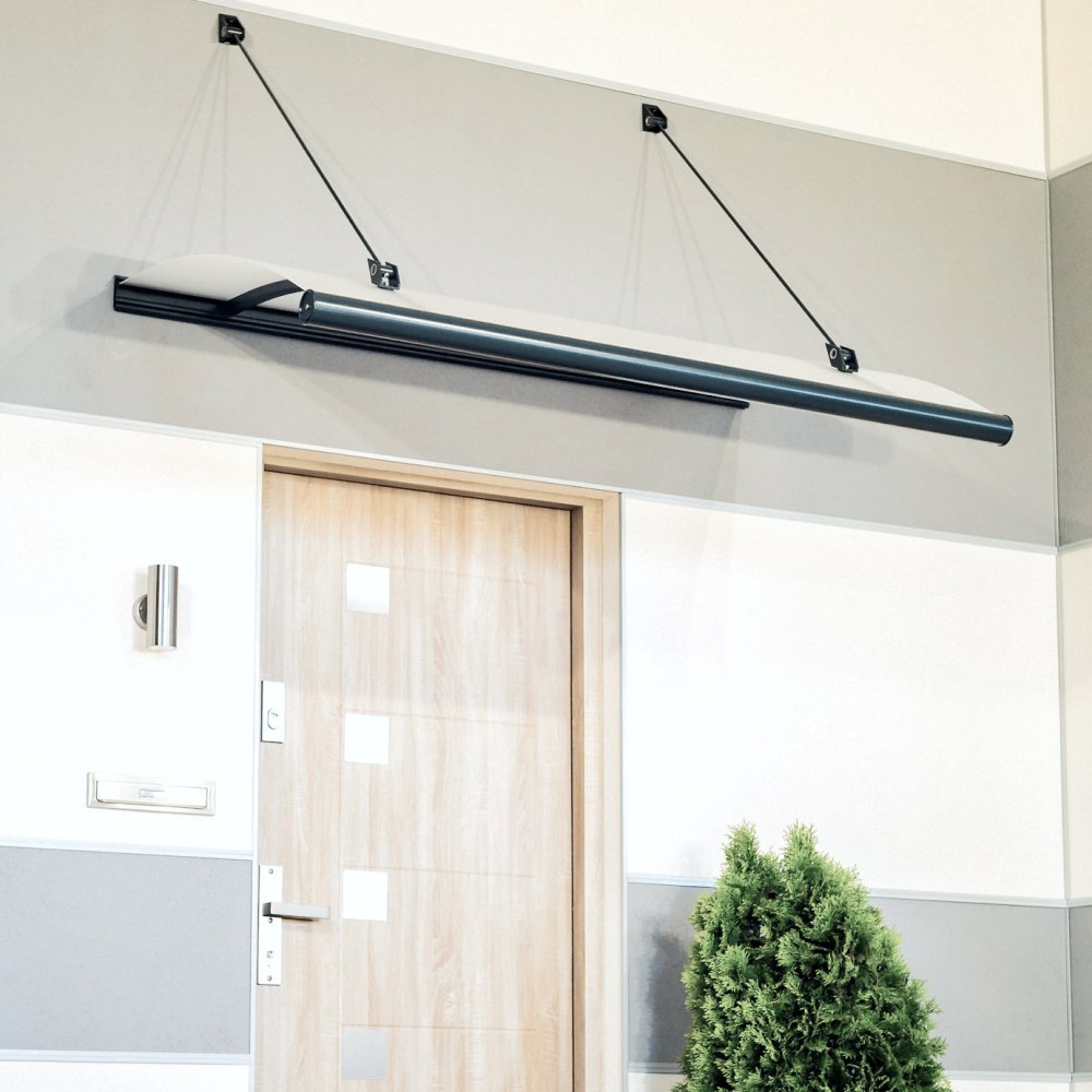 Pensilina Afragola antracite - installata