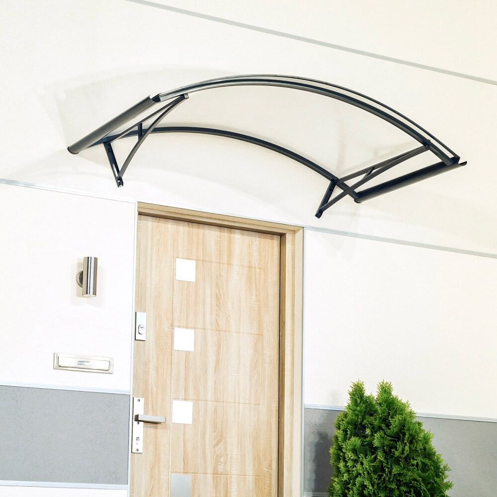 Pensilina Bergamo antracite - installata