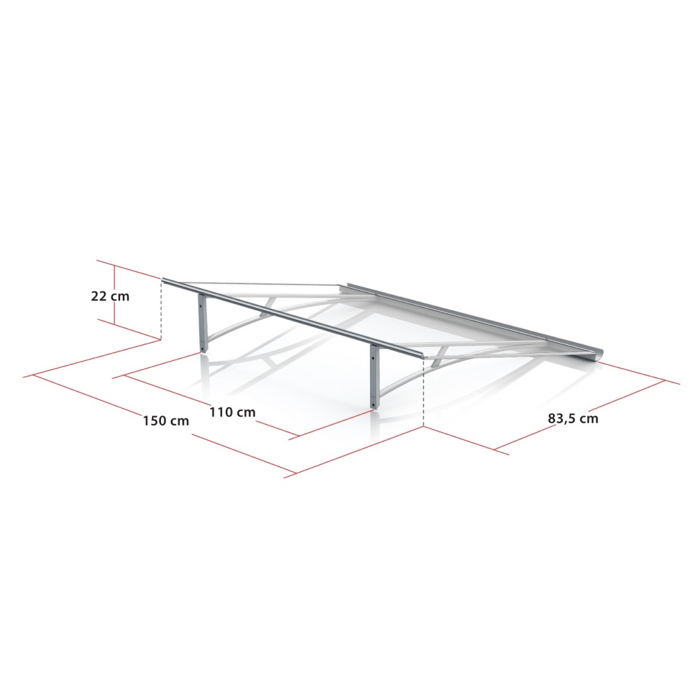 Pensilina Bologna – dimensioni