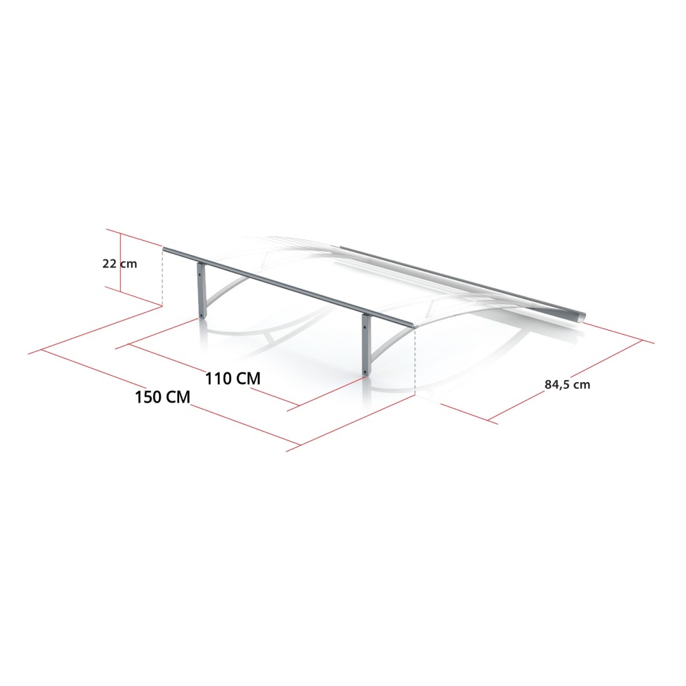 Pensilina Firenze – dimensioni 150 cm di larghezza