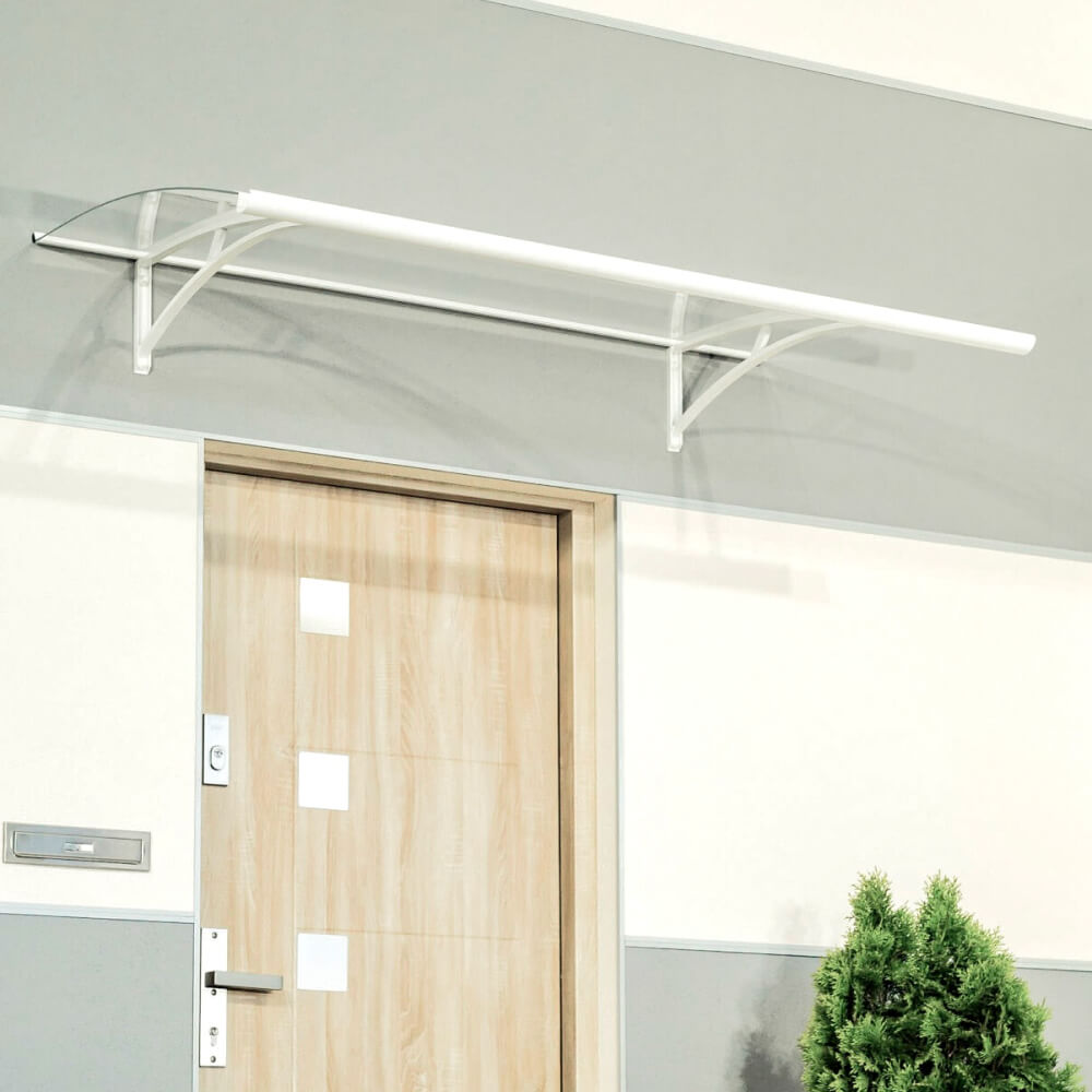 Pensilina Firenze bianca – installata