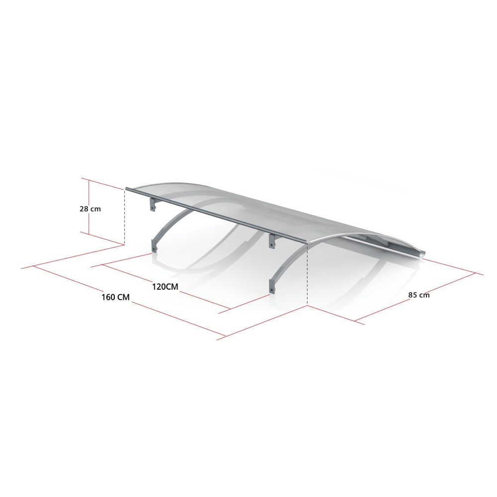 Pensilina Napoli – dimensioni 160 cm di larghezza