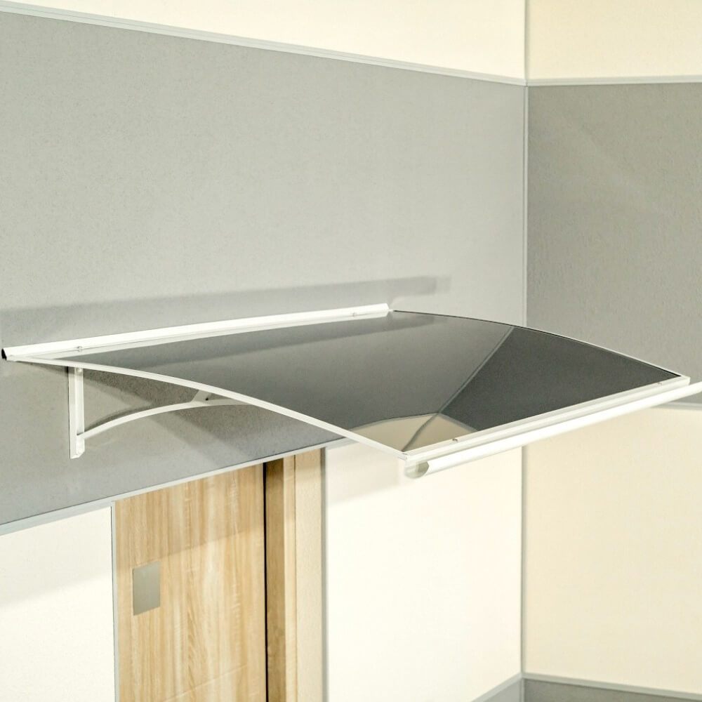Pensilina Salerno bianca – installata