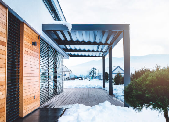 Pergola in inverno