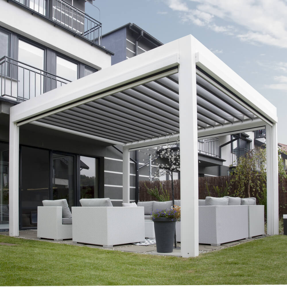 Pergola autoportante in alluminio