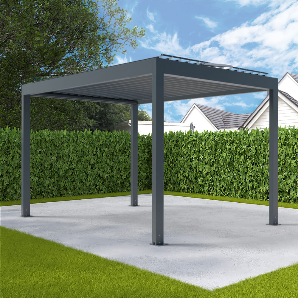 Pergola autoportante in giardino