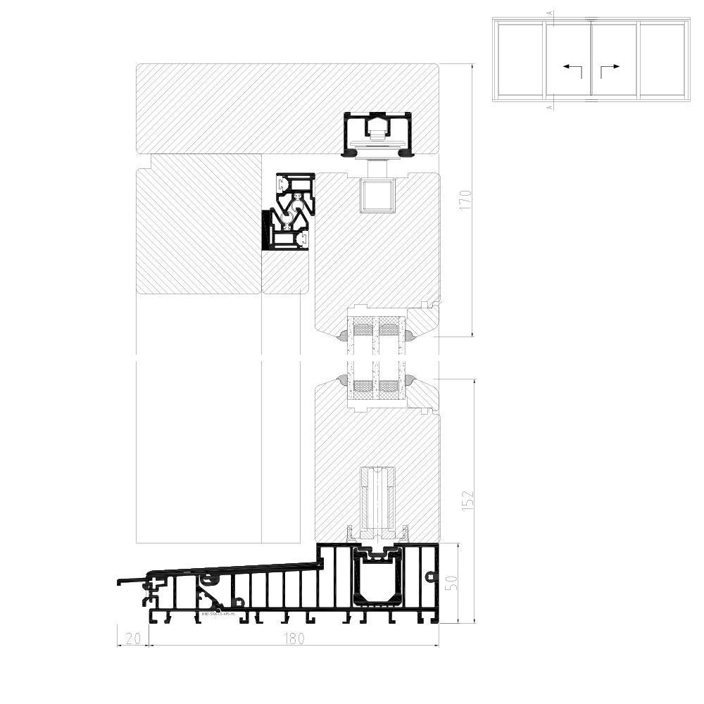 IV 78 - Illustrazione dettagliata della parte superiore Schema C
