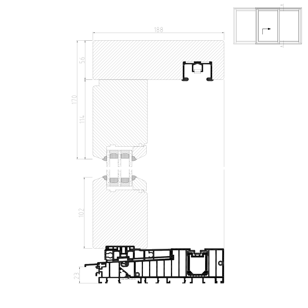 IV 78 - Illustrazione dettagliata della parte centrale Schema G
