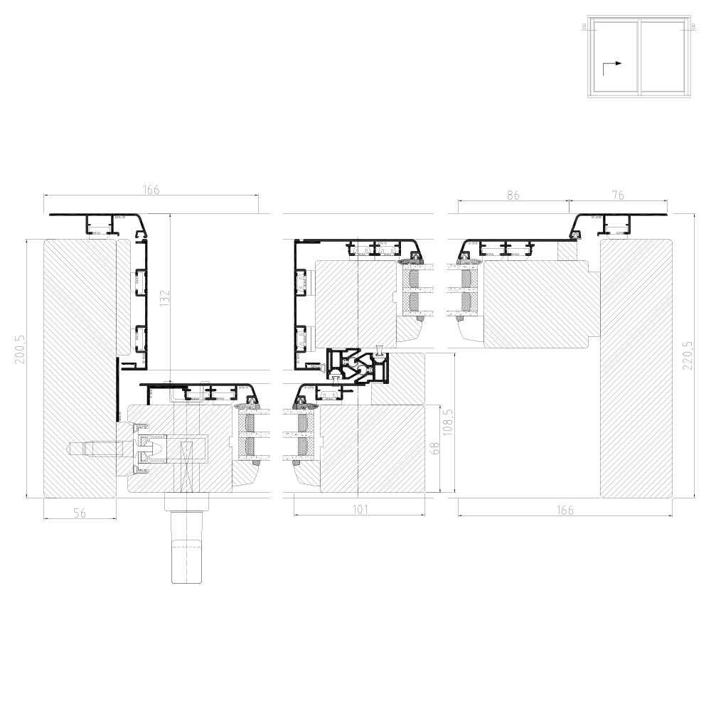 Idealu IV 68 - Illustrazione orizzontale Schema A