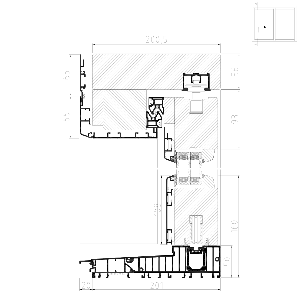 Idealu IV 68 - Illustrazione dettagliata della parte superiore