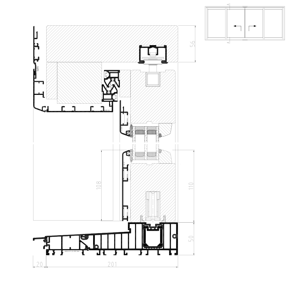 Idealu IV 68 - Illustrazione dettagliata della parte superiore Schema C