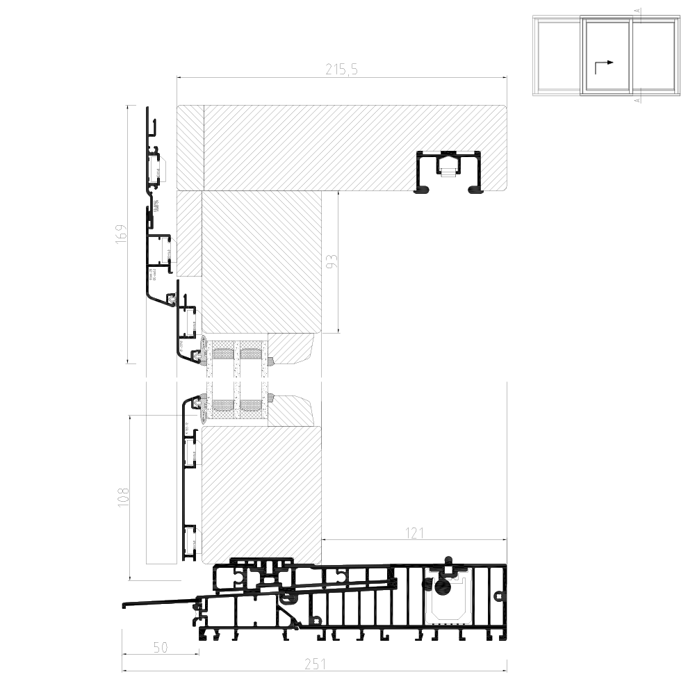 Idealu IV 78 - Illustrazione dettagliata della parte centrale Schema G