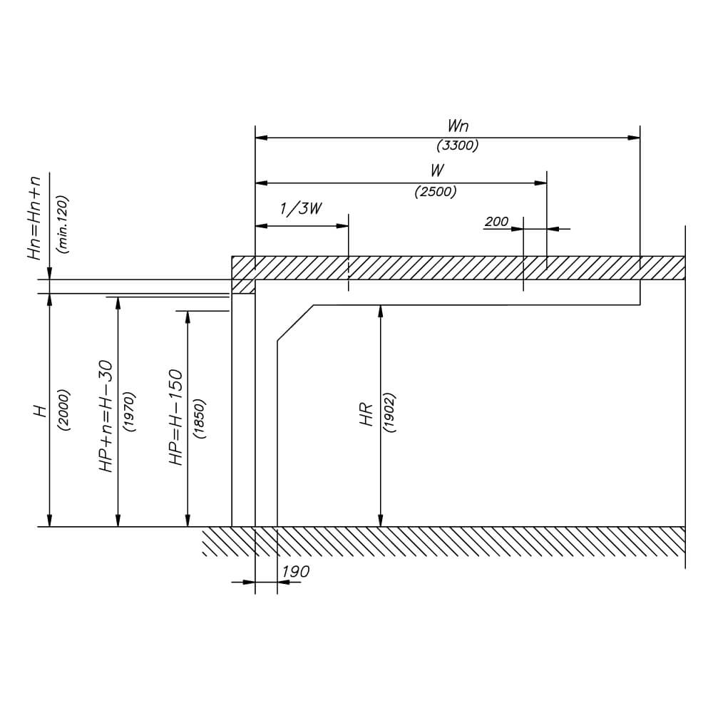 Sezione trasversale aa: disegni costruzione