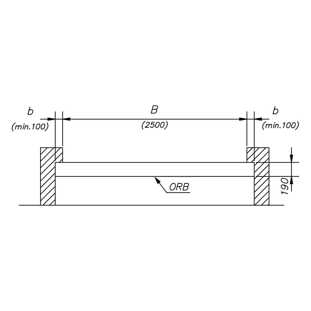 Sezione trasversale bb: disegni costruzione
