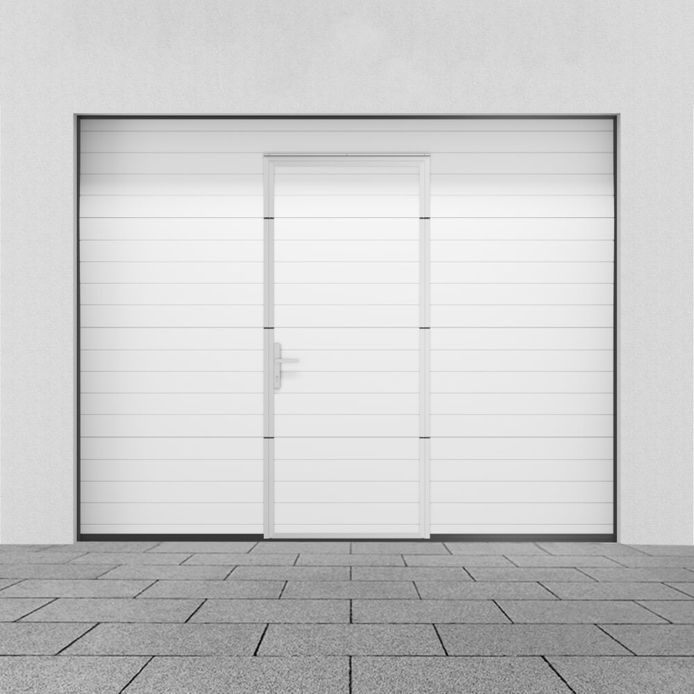 Porta garage con porta pedonale