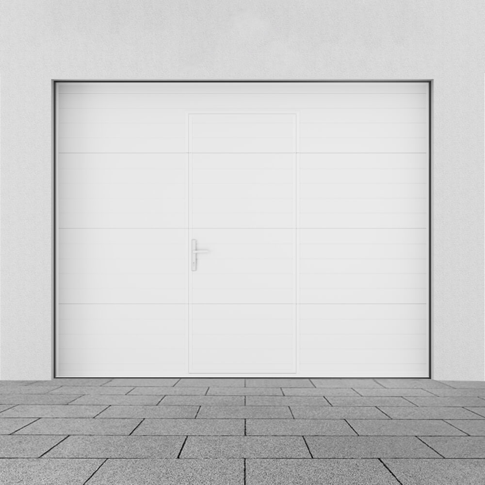 Porta da garage con porta pedonale