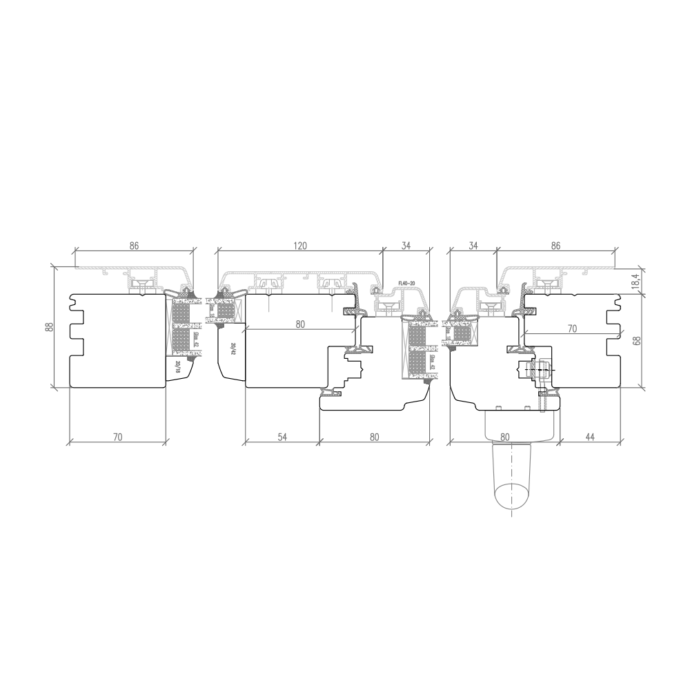 IDEALU Trendline 68 - Illustrazione verticale 