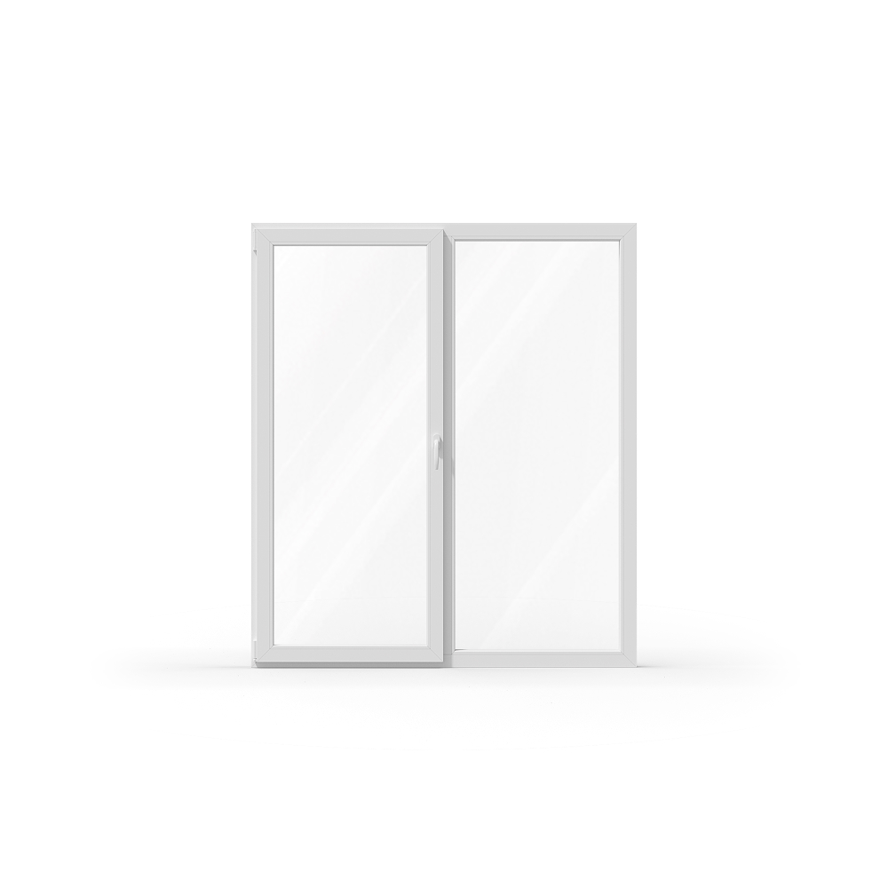 Portafinestra a 2 ante a anta-ribalta sinistra