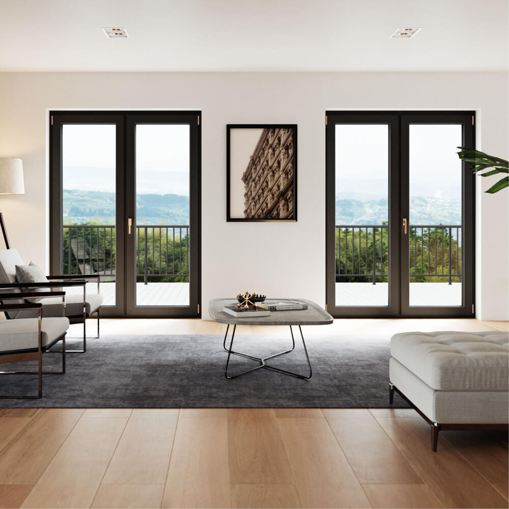 Portafinestra VEKA installata - soggiorno