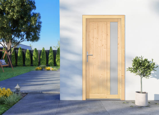 Porta di servizio in legno modello Olbia