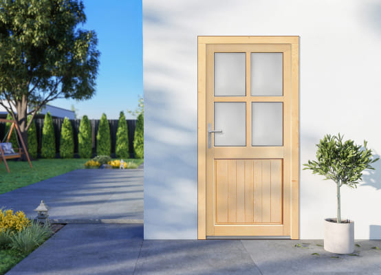 Porta di servizio in legno modello Senigallia