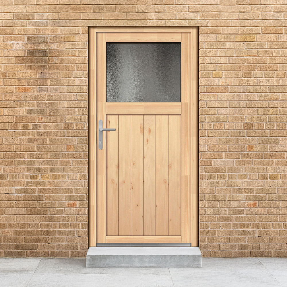 Porta di servizio in legno per cantina