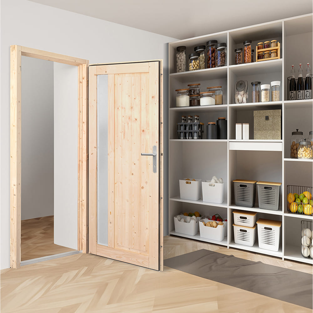 Porta di servizio in legno per dispensa