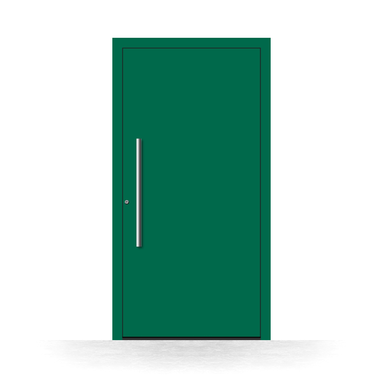 Porta d'ingresso verde
