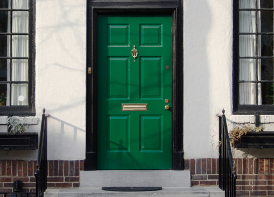 Porta d'ingresso verde