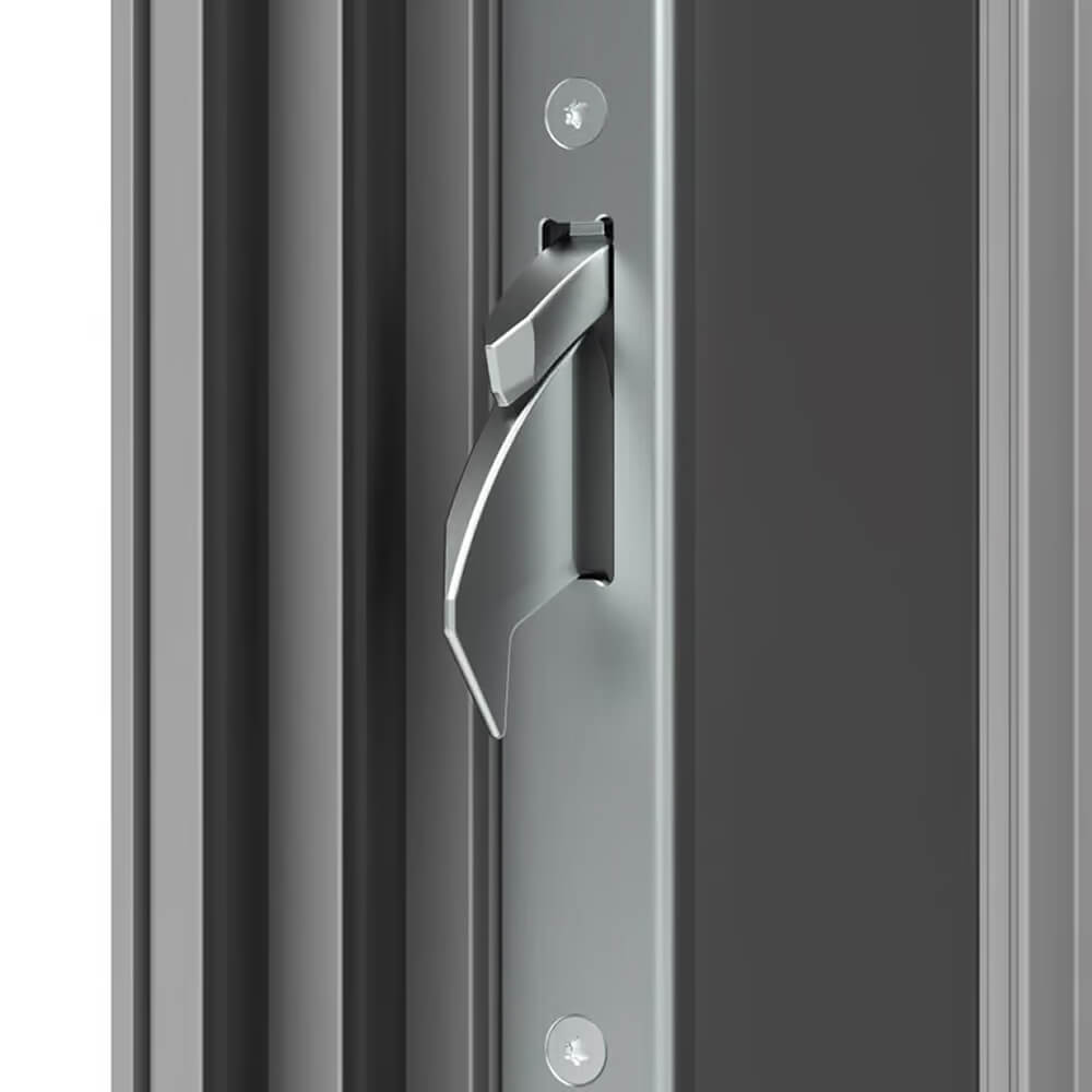 Porta d'ingresso in alluminio - serratura