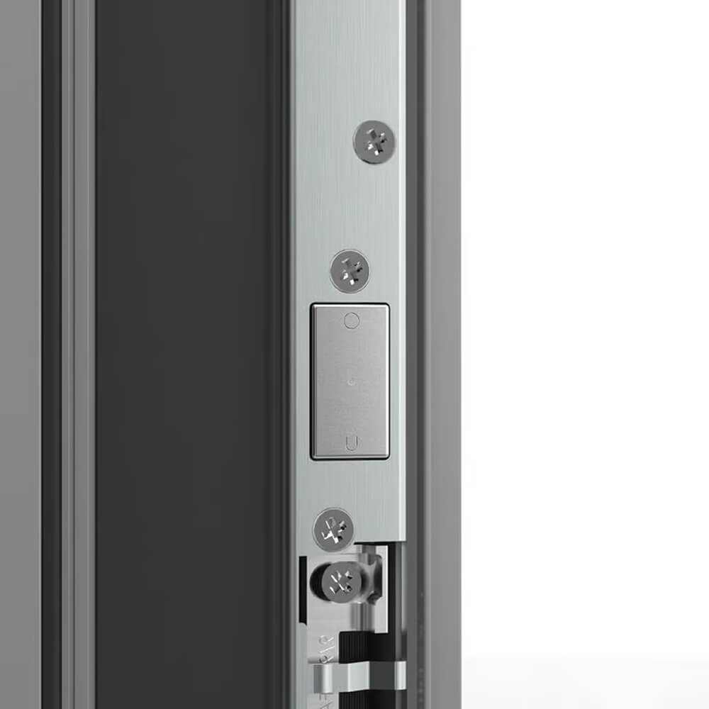 Porta d'ingresso in alluminio - sistema di chiusura