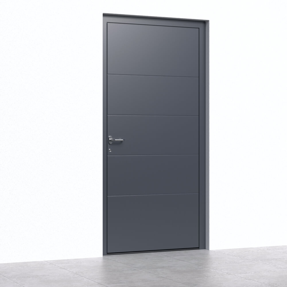 Porta d'ingresso in alluminio Tropea - installazione