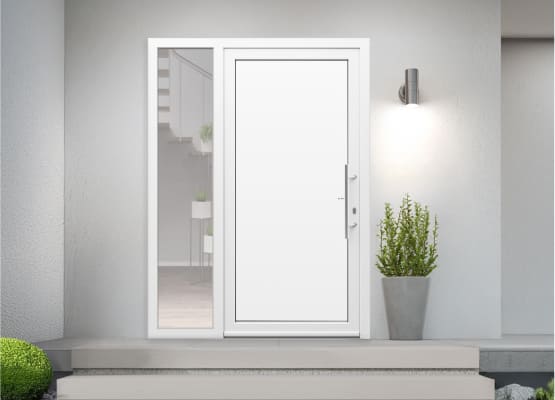 Portoncini d'ingresso PVC con vetro