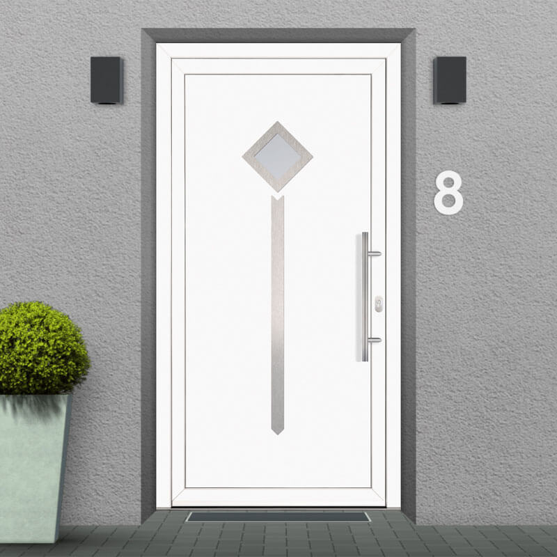 porta d'ingresso in pvc modello Anzio facciata
