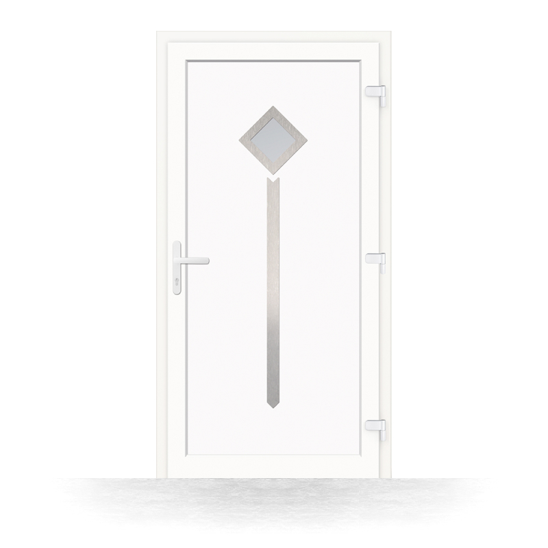 porta d'ingresso in pvc modello Anzio vista interna