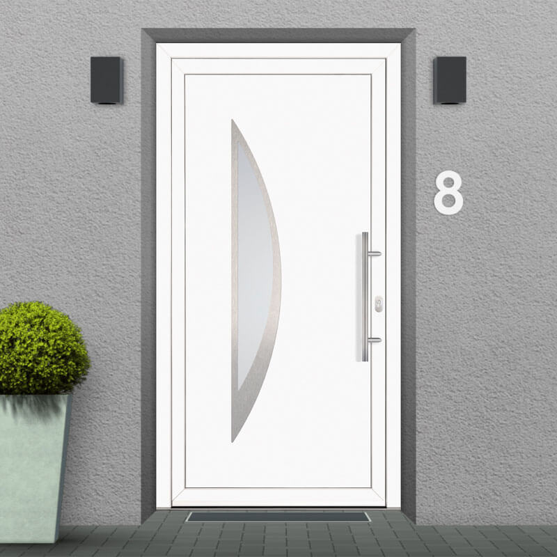 porta d'ingresso in pvc modello Bagheria facciata