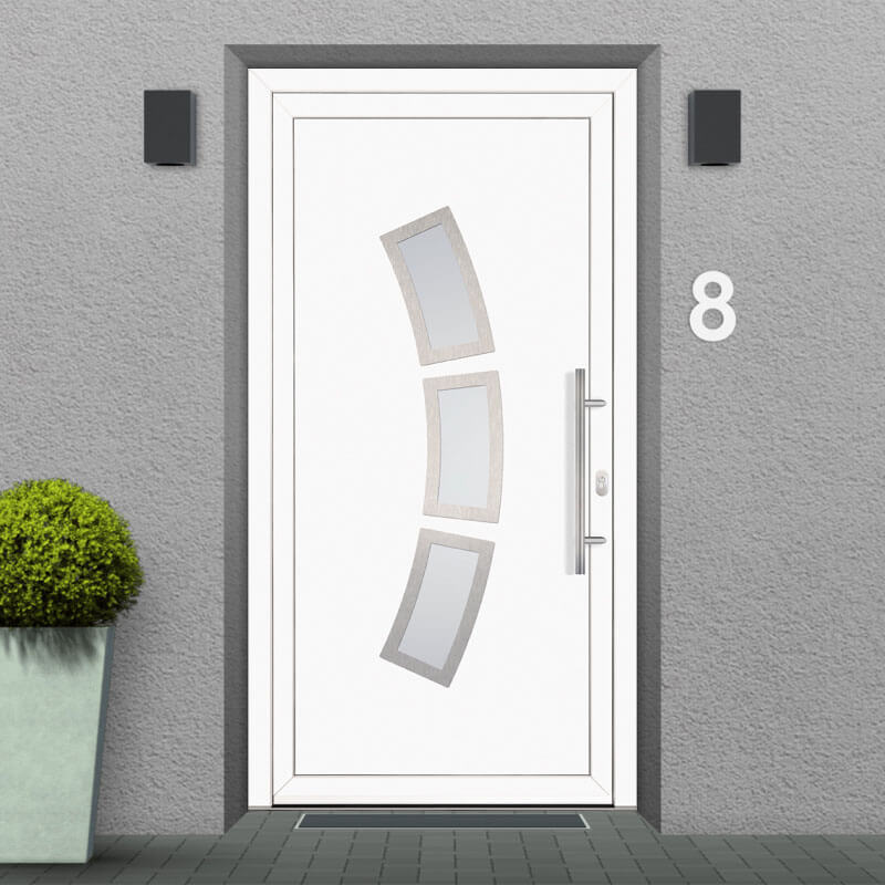 porta d'ingresso in PVC modello Cava de' Tirreni facciata