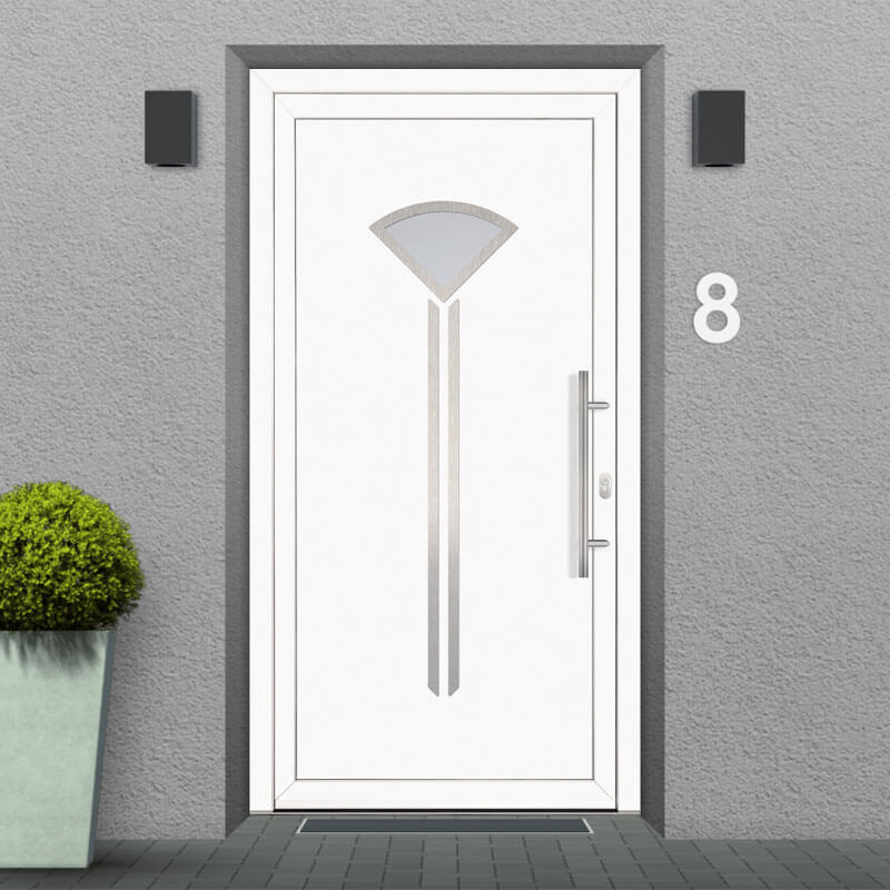 porta d'ingresso in pvc modello Portici facciata