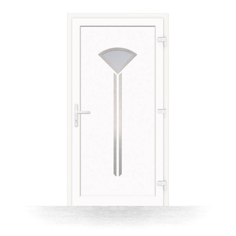 porta d'ingresso in pvc modello Portici vista interna