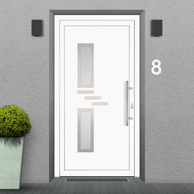 porta d'ingresso in pvc modello Sanremo facciata